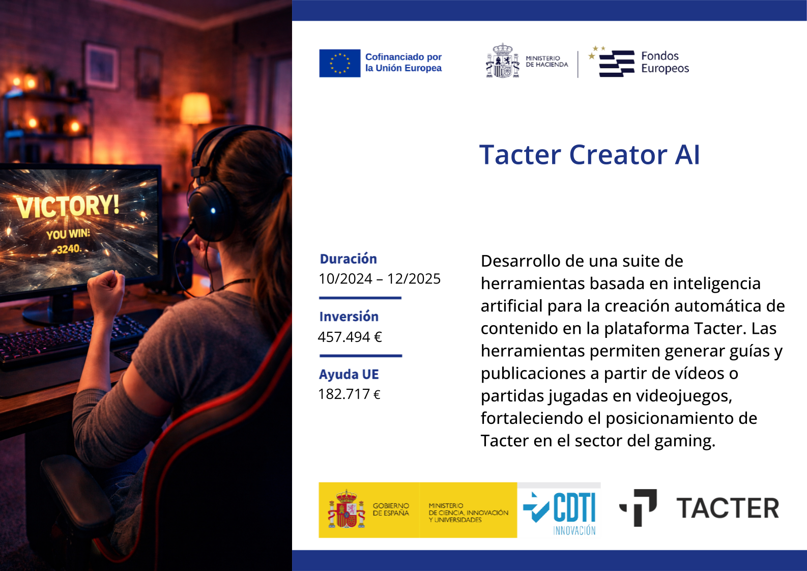 FEDER — CDTI — Tacter